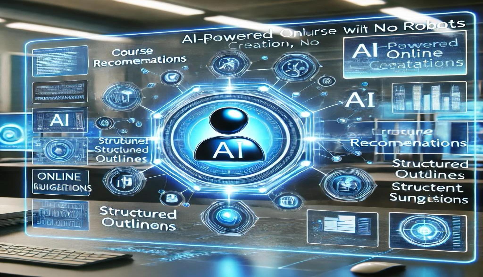 AI Course Development Interface